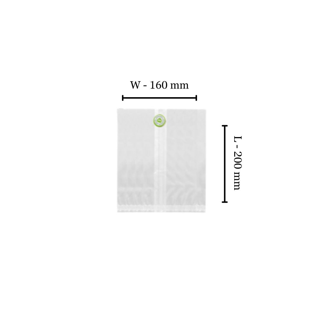 Compostable PLA Bags - 700ml L200xW150 (Pack of 100)