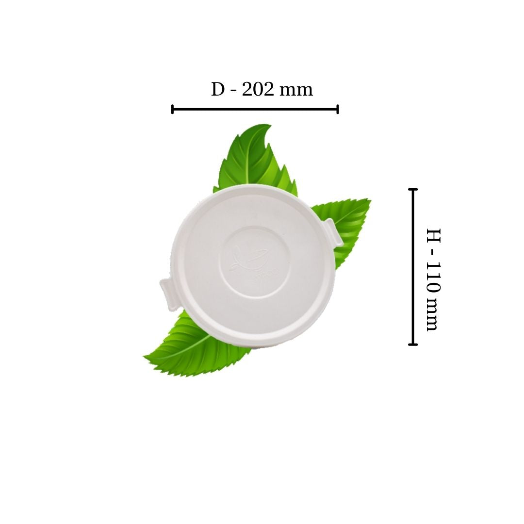 Bagasse Multi-fit Lid - Fits BSB24/BSB32/BSB40 (Pack of 125)