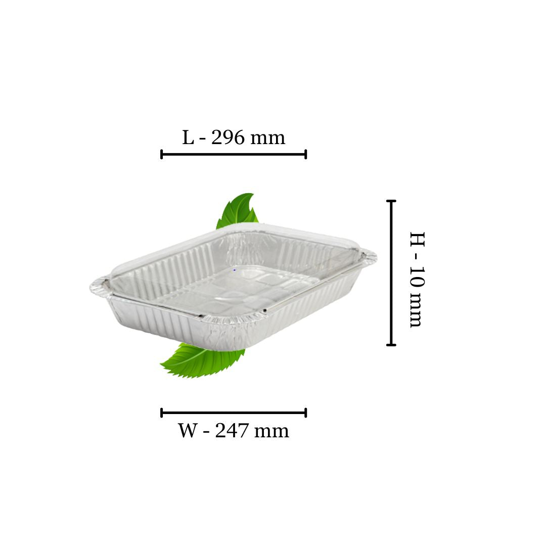Clear PET lid for W4093 - Recyclable (Pack of 125)