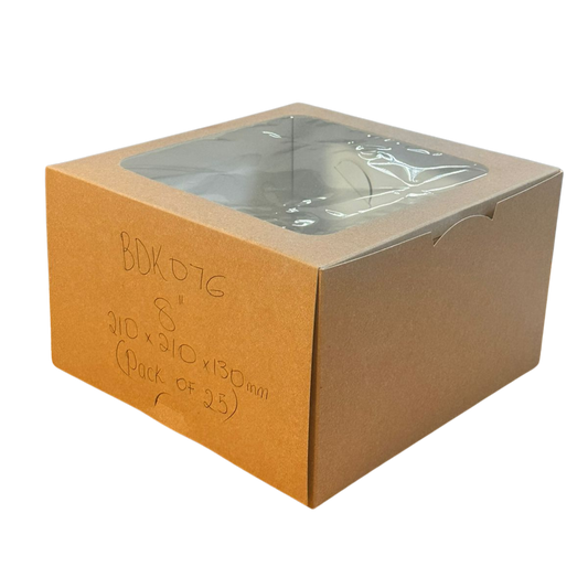 Freezer grade Cake Box - 8" - 210x210x130mm (Pack of 25)