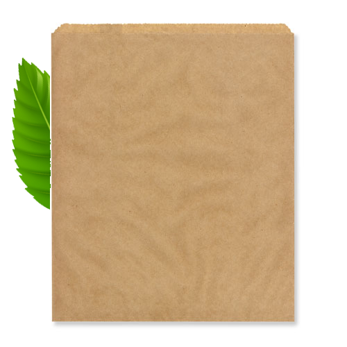 Flat Paper Bag Kraft Size 1 - 140x180mm (Pack of 1000)