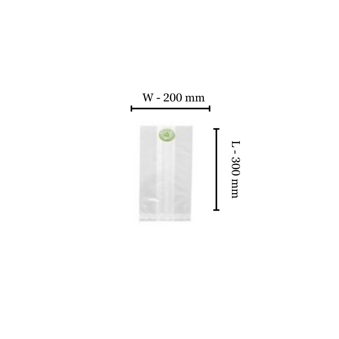 Compostable PLA Bags - 1200ml L300xW200 (Pack of 100)