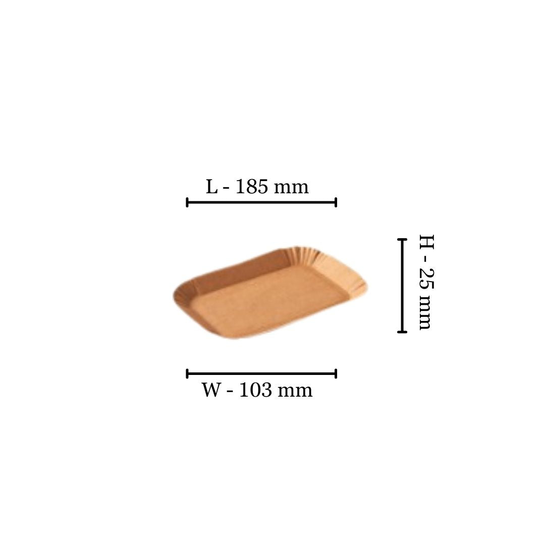 Corrugated Produce Tray - Shallow 185x103x25mm (Box of 1000)