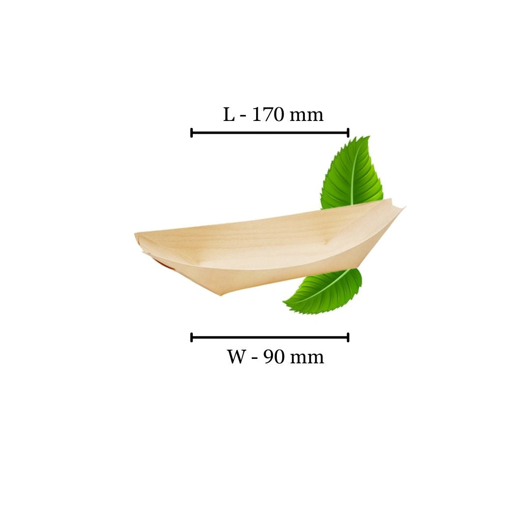 Bamboo Boat Medium - 170x90mm (Pack of 50)