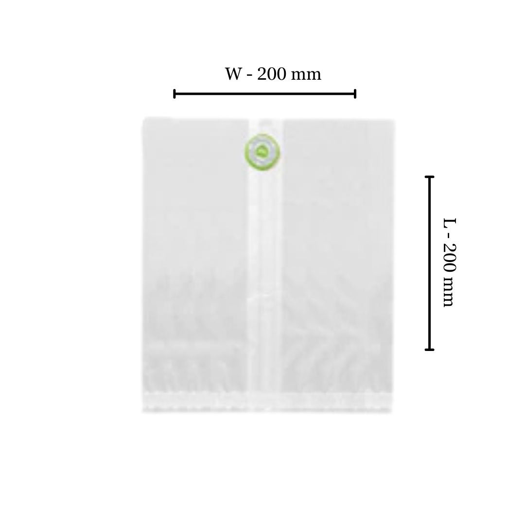 Compostable PLA Bags -2200ml L200xW200 (Pack of 100)