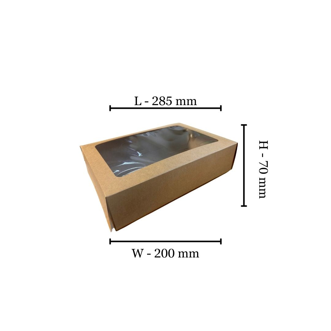 Cake Carton with window 285X200X70 (Pack of 50)