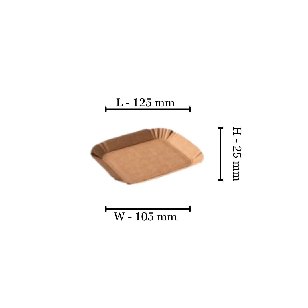 Corrugated Produce Tray - Shallow 125x105x25mm (Box of 1200)