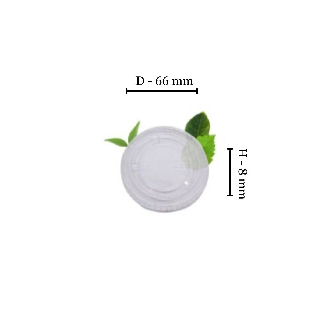 PLA Multi-fit Lid - Fits 30ml/60ml/90ml Portion Cups (Pack of 100)