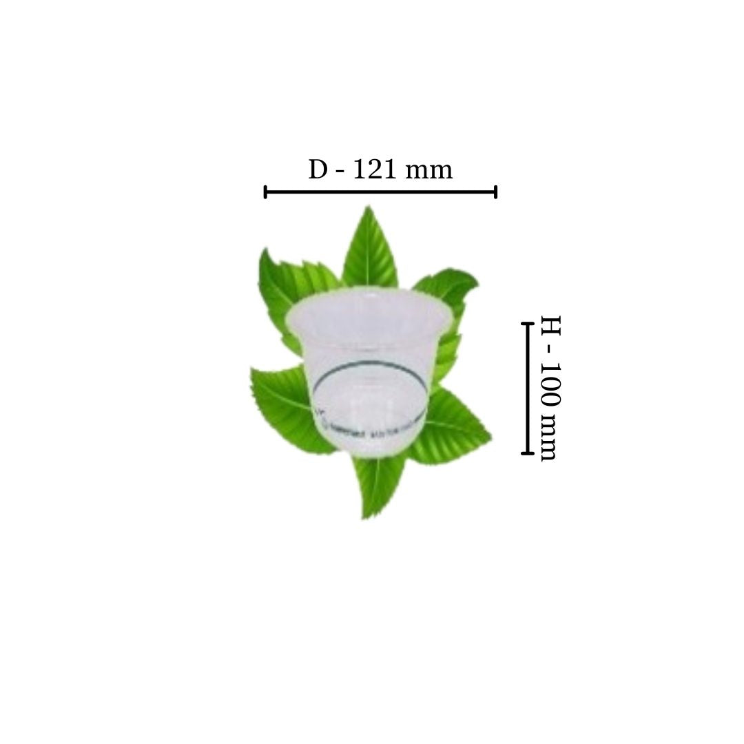 750ml PLA Tub -121mm - NO LID (50 per pack)