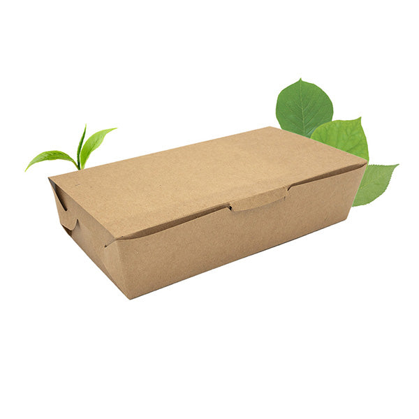 Natural Kraft Large Deli Box (23cm x 12cm x 5.3cm) (50 Per Pack)