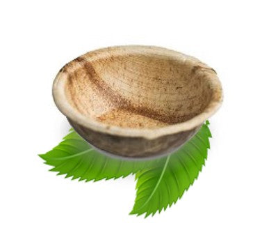 11.5cm Palm Leaf Round Dip Bowl (pack of 8)