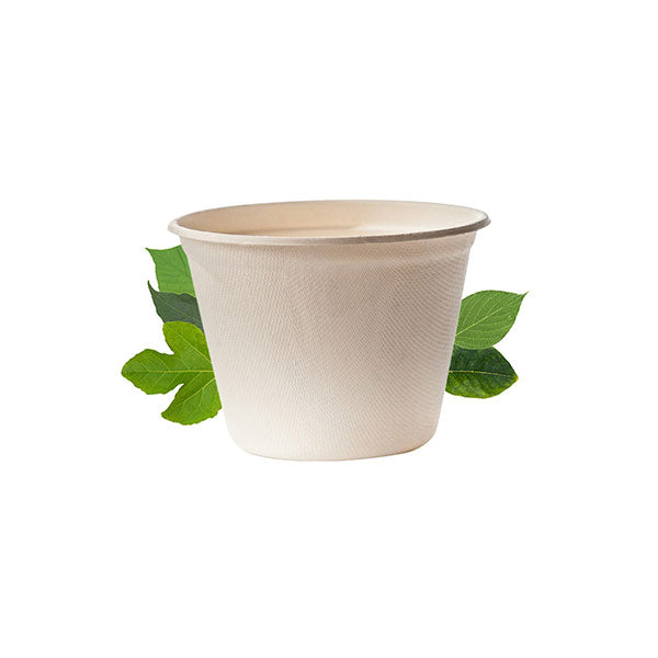 Biodegradable 500ml Noodle Bowl -  Bagasse (50 Per Pack)