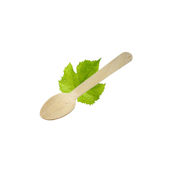 Wooden 140mm Spoon (100 Per Pack)
