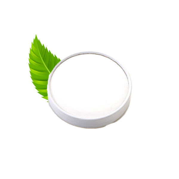 White Tub paper lid - Multifit 250ml, 350ml and 500ml Tub (25/pack)