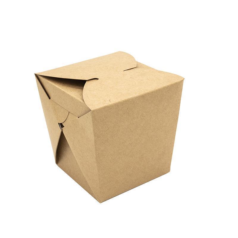 Natural Kraft Noodle Box (8x8x10cm)(50 Per Pack)