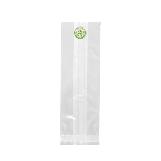 Compostable PLA Bags - 2800ml L350xW130xG80 (Pack of 100)
