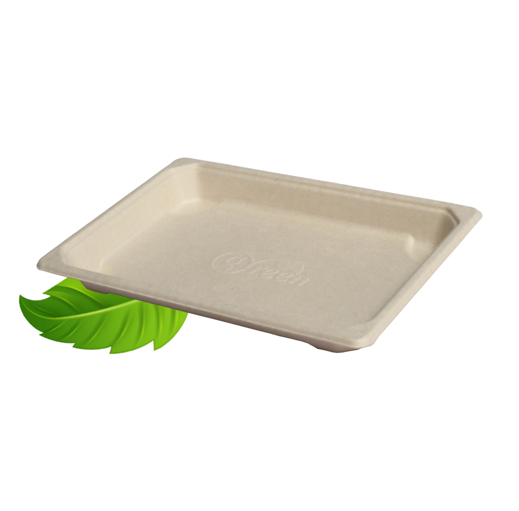 Bagasse Medium Sushi Tray 185 x 130mm (Pack of 100)