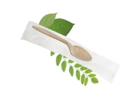 Individually Wrapped Cornstarch Dessert Spoon (Box of 1000)