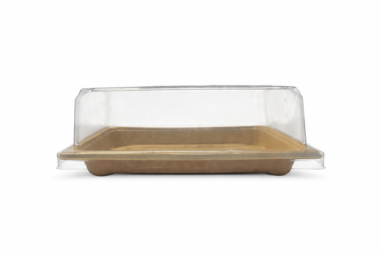 50mm (high) PET Lid for Sushi Tray - Fits BDG0353 (Pack of 100)