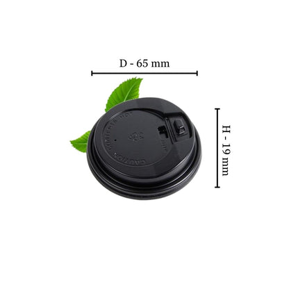 Black PS espresso cup lid (50)