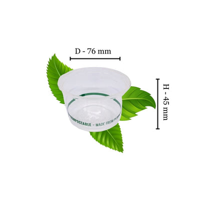 120ml PLA Portion Tub (50 per pack)