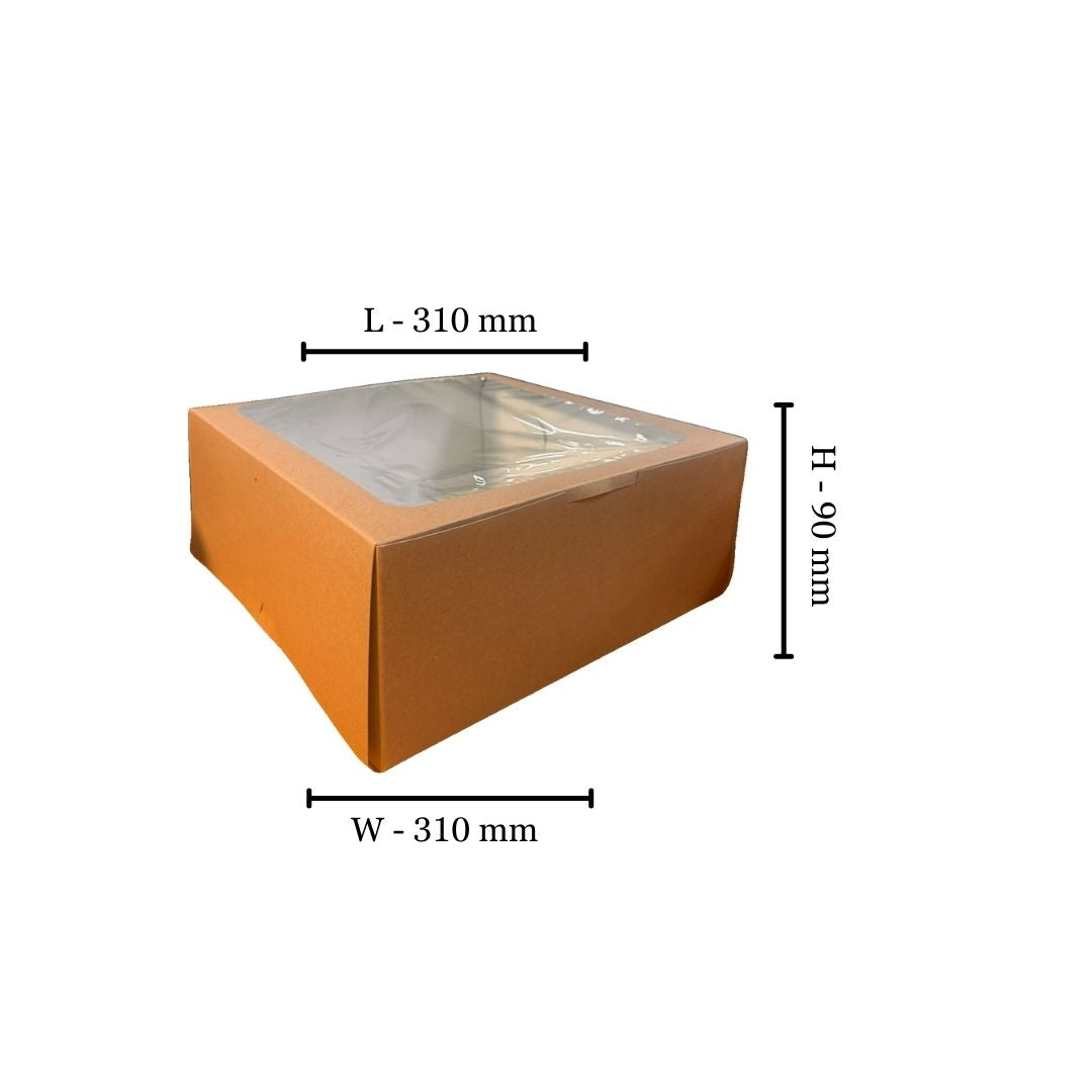 Freezer grade Cake Box - 12" - 310x310x130mm (Pack of 25)