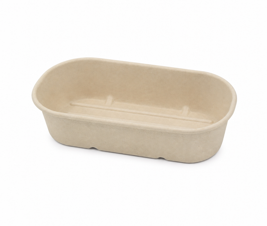 Bagasse 850ml Single Compartment Base only (Pack of 50)