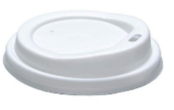 350ml White Sip Lid (PS) (50 Per Pack)