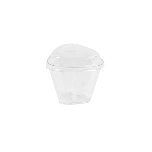 Reuseable Dessert Cup & Lid 60x43mm - 70ml - (Pack of 20)