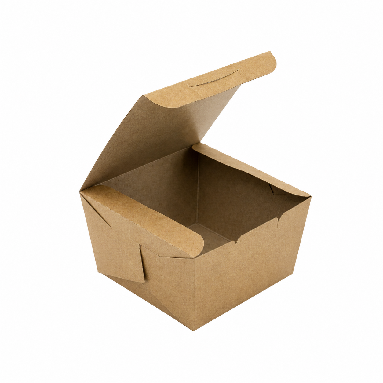 Natural Kraft Small Burger Box - 95x95x65mm (Pack of 50)