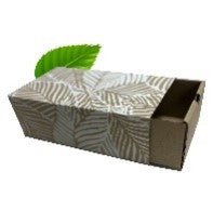 Kraft Sleeve & Base Box with White Design - Large 350x240x90mm (Pack of 10)