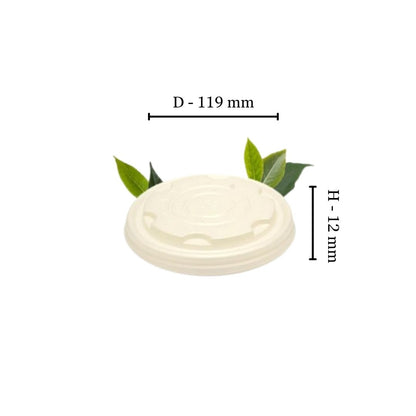 Enviro Bowl CPLA Lid - Fits 350ml, 480ml, 710ml & 950ml Bowl (Pack of 50)