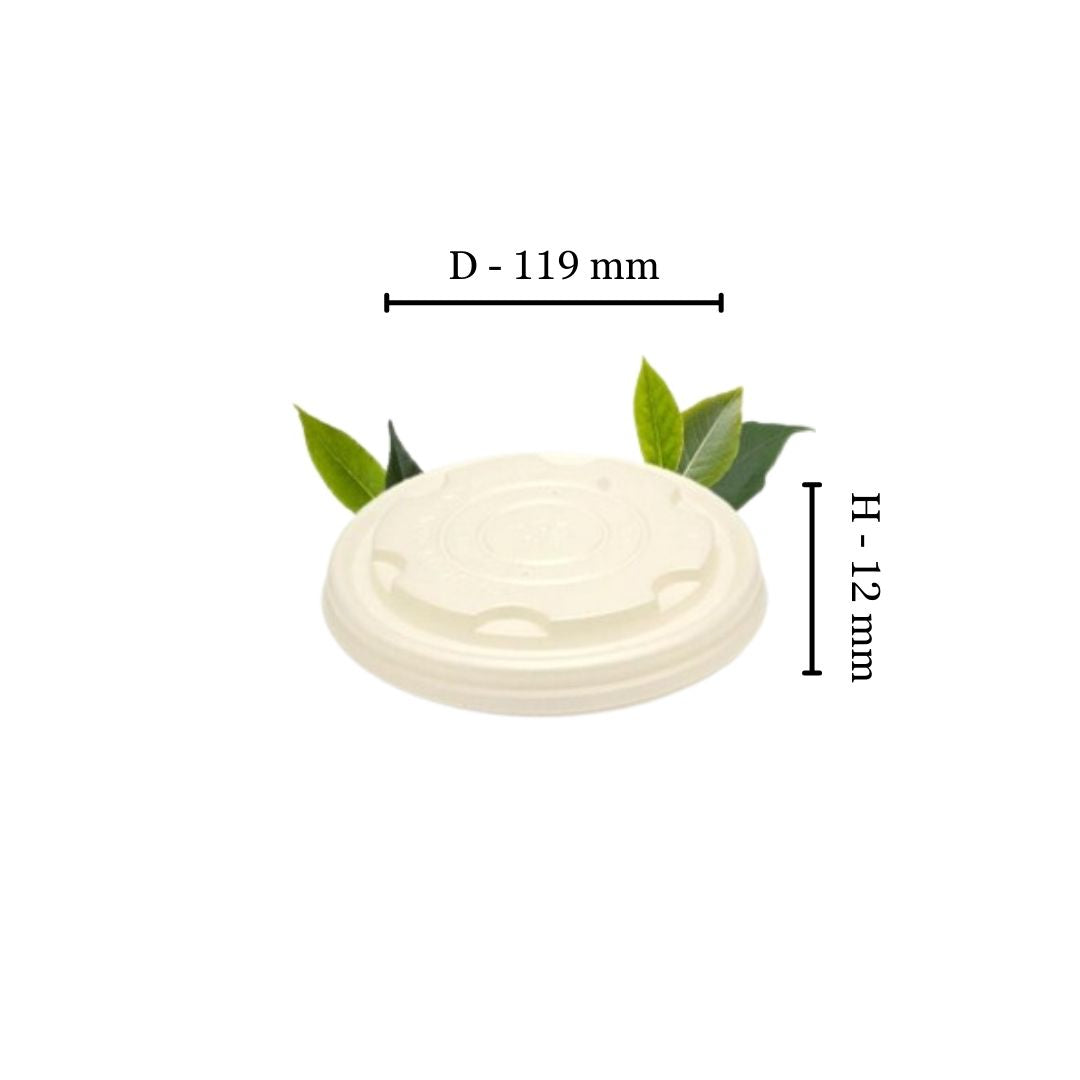 Enviro Bowl CPLA Lid - Fits 350ml, 480ml, 710ml & 950ml Bowl (Pack of 50)