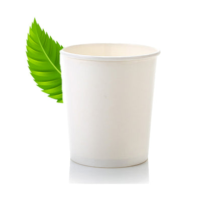 Recyclable 1000ml White Ice Cream/Soup Tub (Pack of 25)