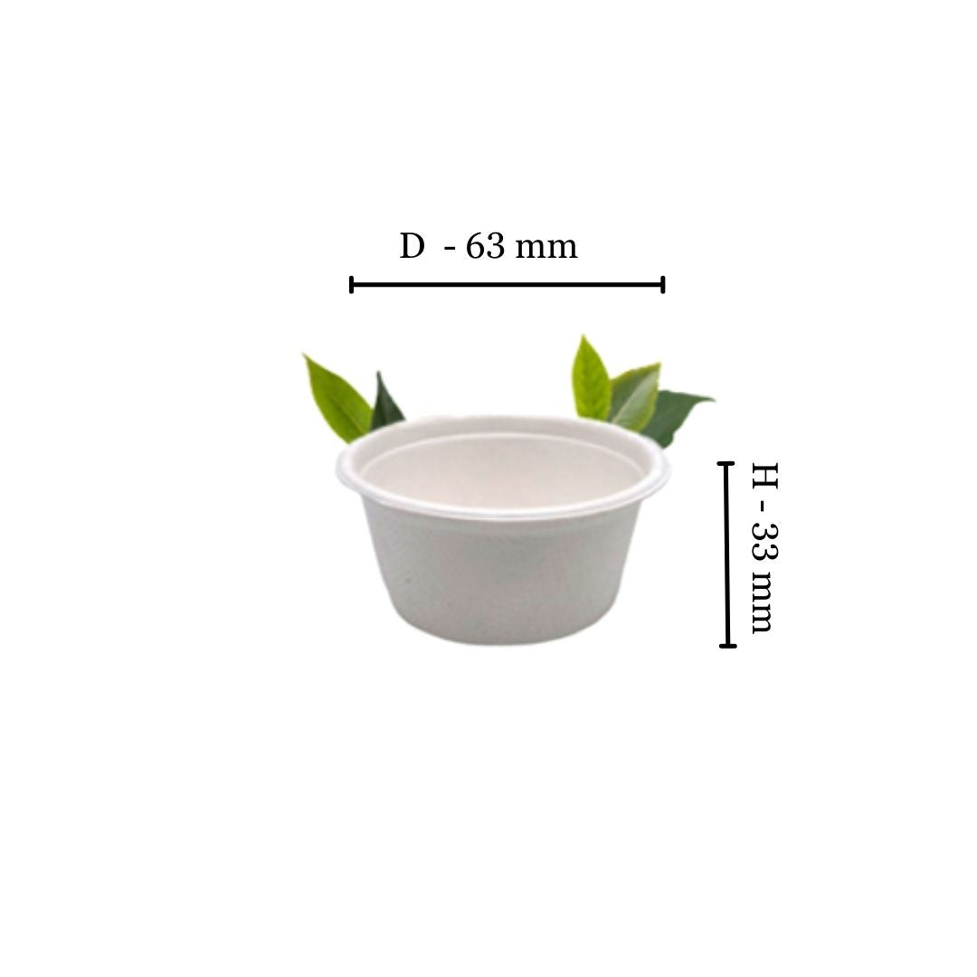 Bagasse 60ml Portion Cup (Pack of 150)