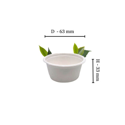 Bagasse 60ml Portion Cup (Pack of 150)