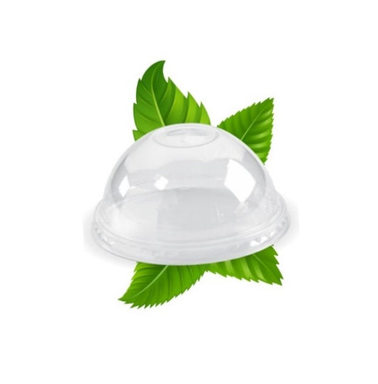 *NEW - PLA Dome Lid w/cross Cut - 96mm (50 per pack)