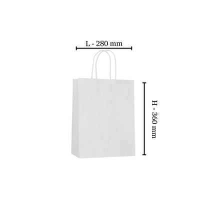 White thrifty pack with twisty handles (Box of 200)