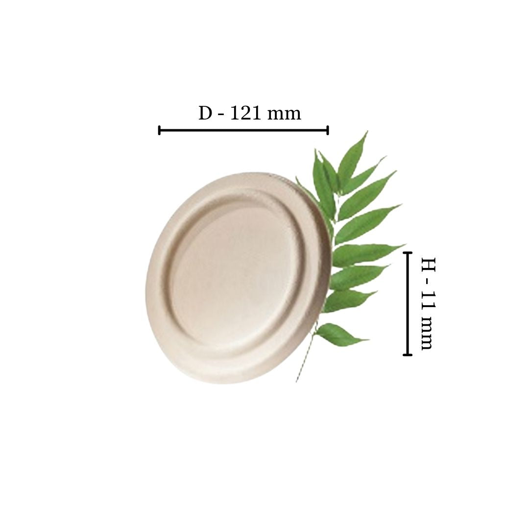 500ml Biodegradable Noodle Bowl Lid - Bagasse (50 Per Pack)