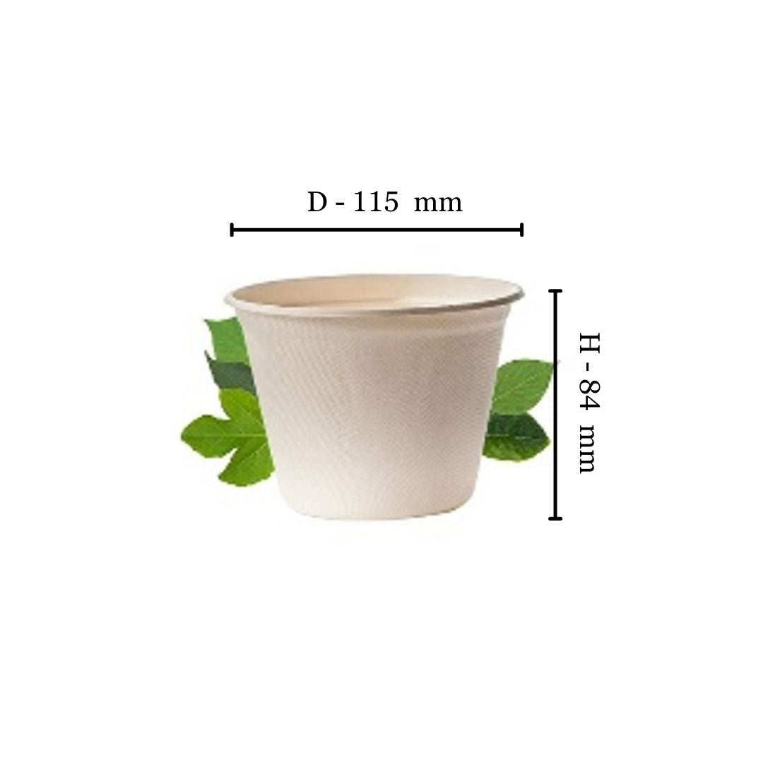 Bagasse 500ml Noodle Bowl (Pack of 50)