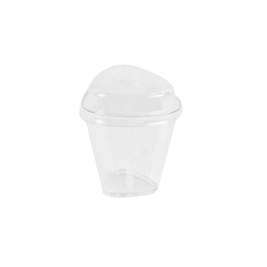 Reuseable Dessert Cup & Lid 80x63mm - 150ml - Pack of 25