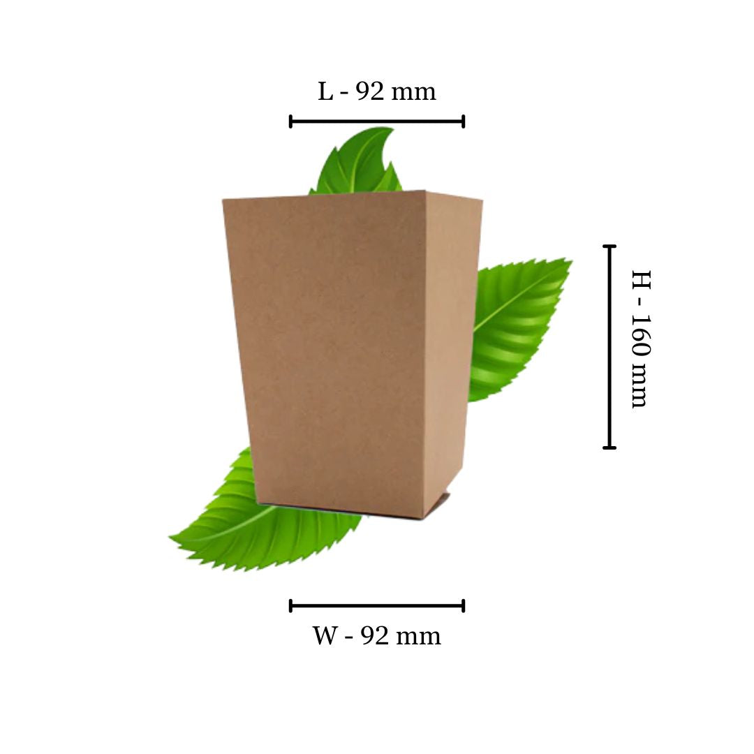 Pop Corn Box 750ml - Kraft (Pack of 50)