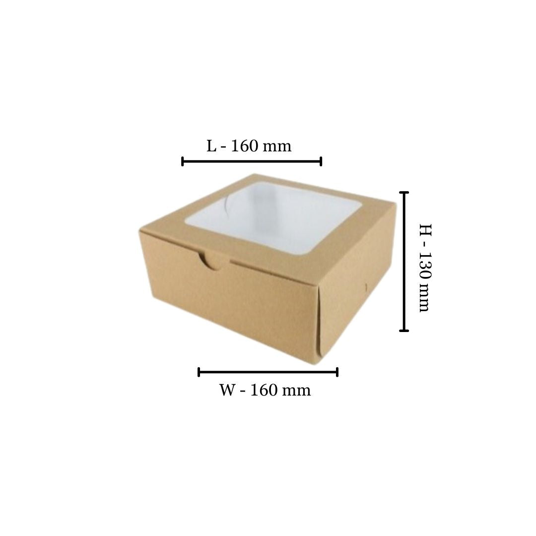 Freezer grade Cake Box - 6" - 160x160x130mm (Pack of 25)