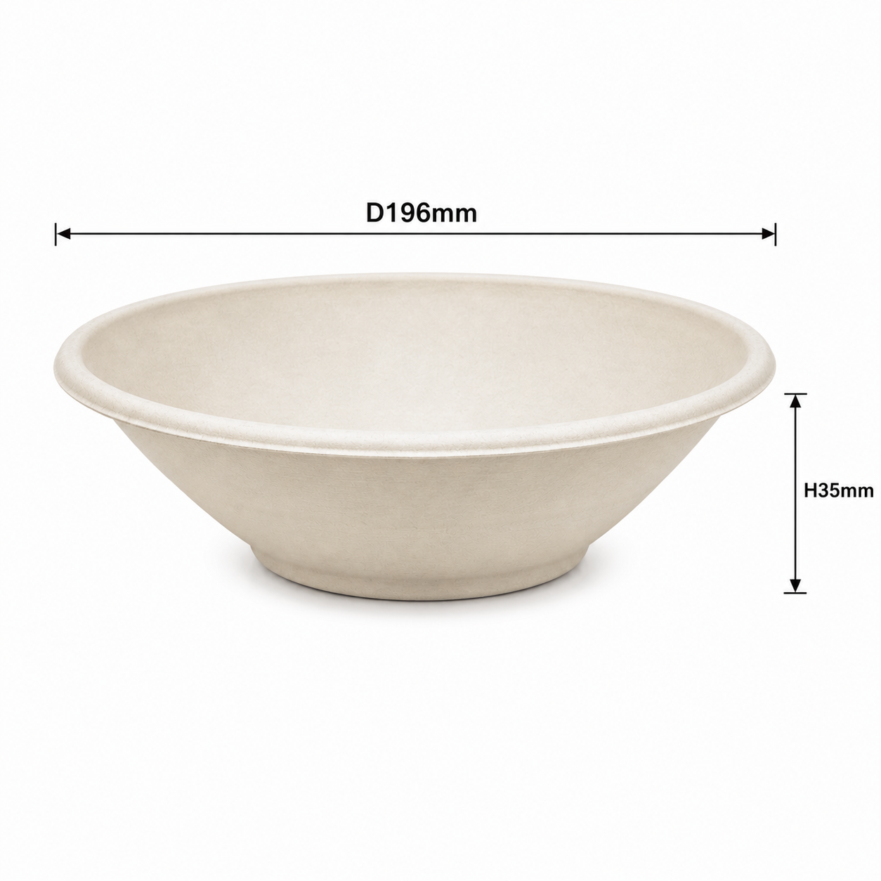 Bagasse 720ml Salad Bowl (Pack of 125)
