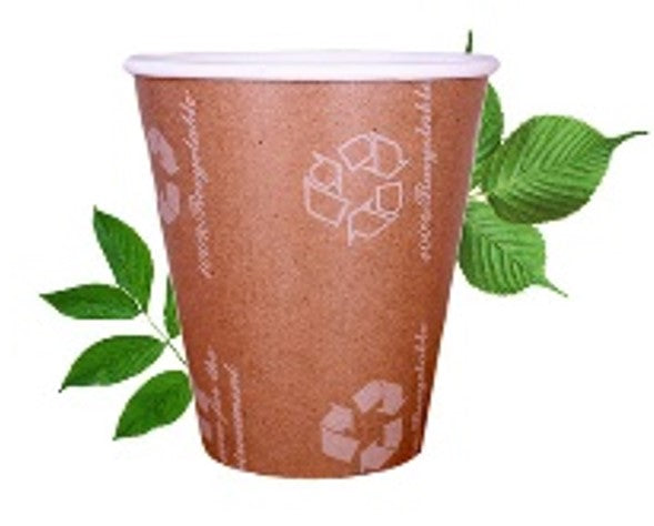 Recyclable 250ml Triple Wall Kraft Cup  (Pack of 25)