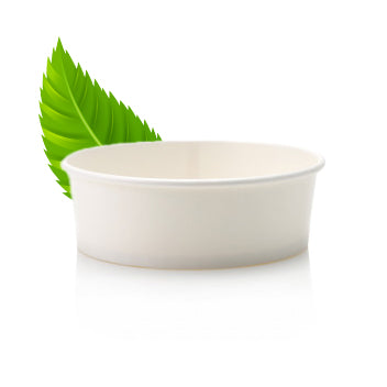 500ml LDPE Lined White Salad Bowl  (50 per pack)