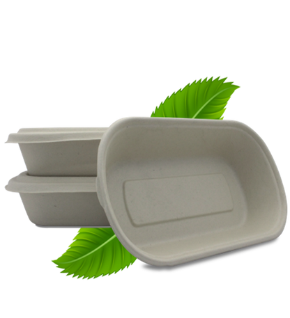 Bagasse 1000ml Single Compartment Base only (Pack of 50)