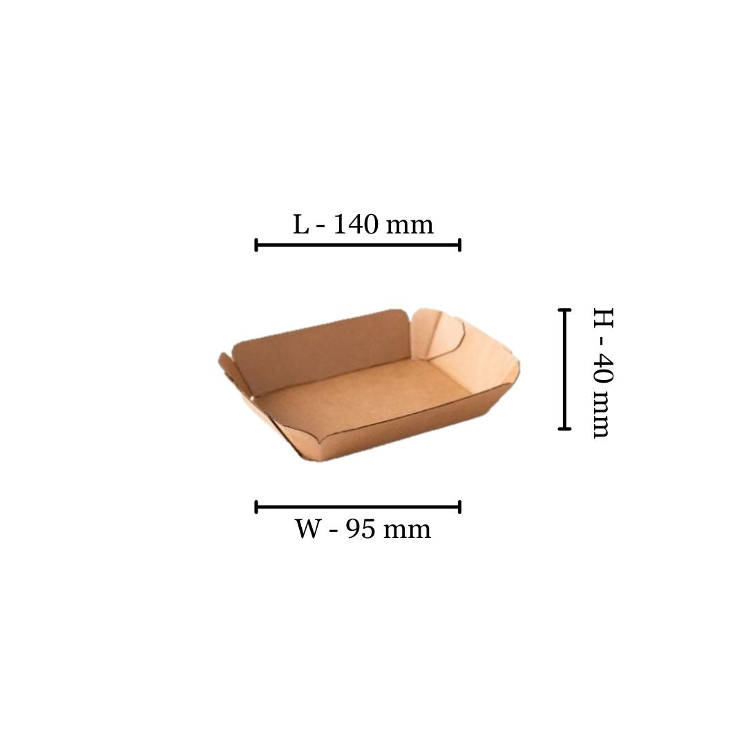 Corrugated Produce Tray - Medium 140x95x40mm (Box of 600)