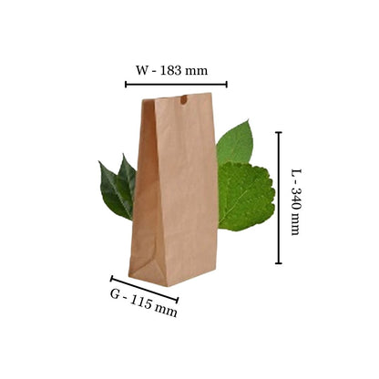 Brown Bag No.12 335 X 180 X G115 (Pack of 250)