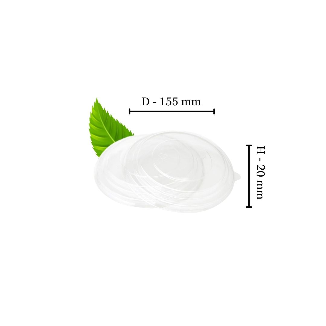 Clear PET Multifit Salad Bowl Lid (Pack of 50) (Fits 500,750,1000ml)